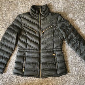 Michael Kors Green Packable Down Puffer Coat